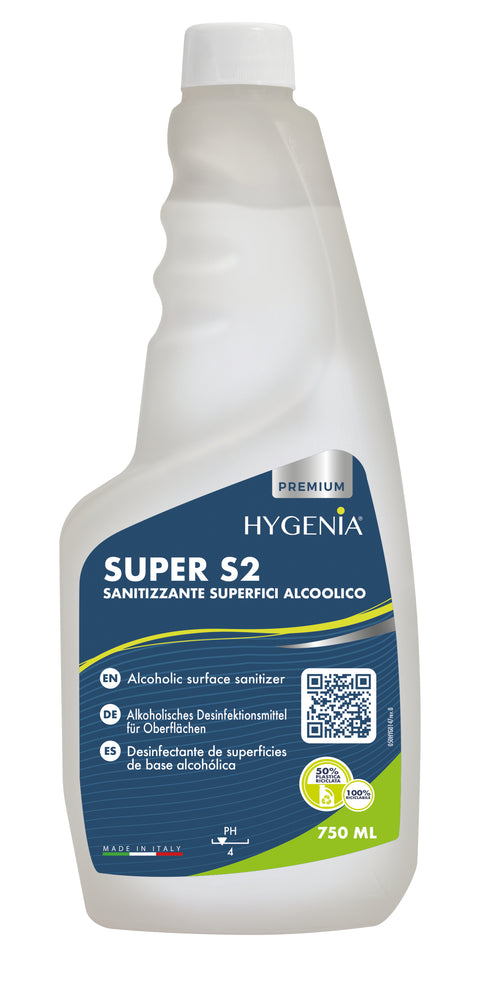 SUPER S2 DETERGENTE IGIENIZZANTE SUPERFICI ALCOLICO 750ml