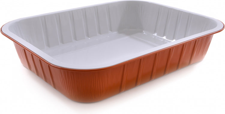 CONTENITORI IN ALLUMINIO 149 LACCATO BRONZO 6 PORZ.  50pz