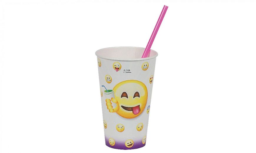 BICCHIERI BIBITA B42 CC.420 "EMOTICON" 100pz