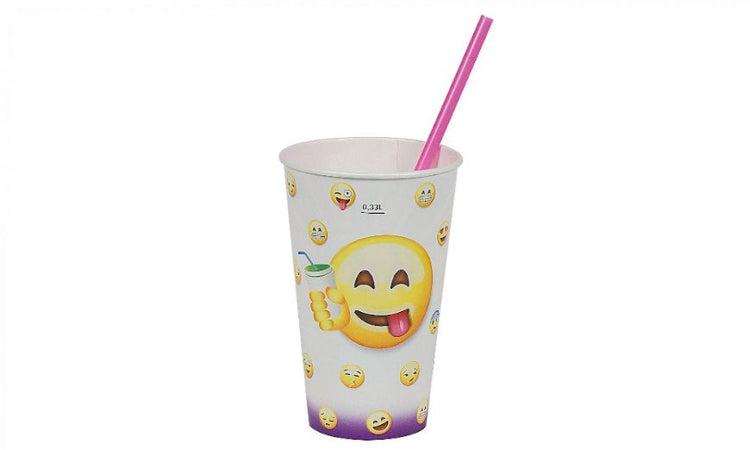 BICCHIERI BIBITA B42 CC.420 "EMOTICON" 100pz