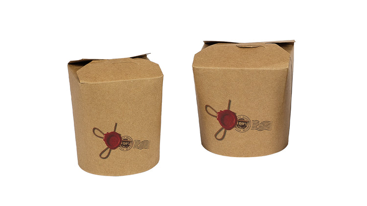 TAKE AWAY BOX 1000cc. Mm.143X180 "CERALACCA" KRAFT AVANA 50pz