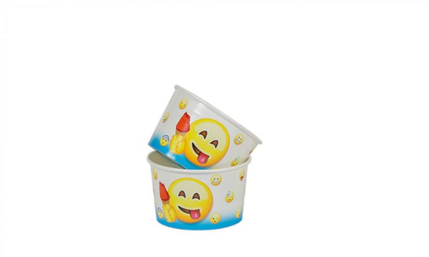COPPETTA GELATO CC.120 "EMOTICON" 250pz