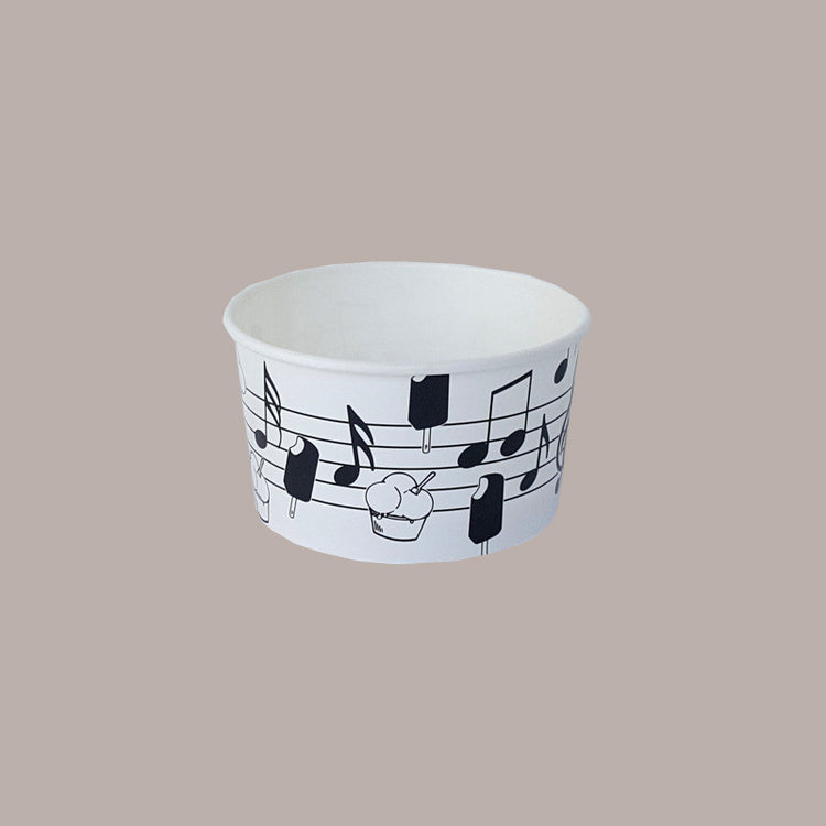 COPPETTA GELATO C200/T20 "BLACK & WHITE" 200pz