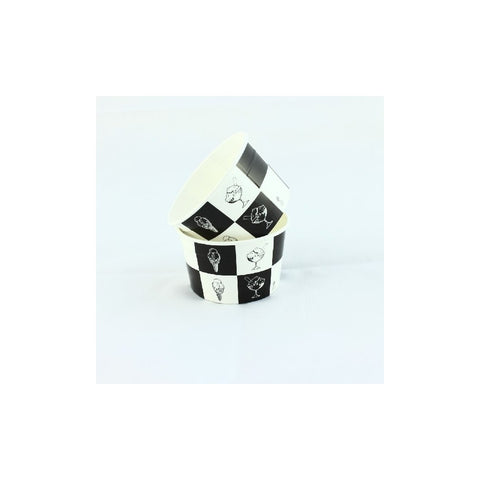 Coppetta gelato "Black & White"