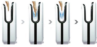 Asciugamani Professionale Elettrico e Automatico con LED