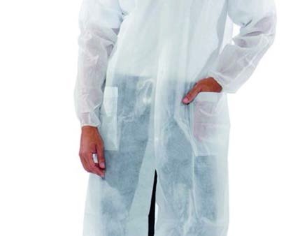 Camice bianco con velcro 50 pz