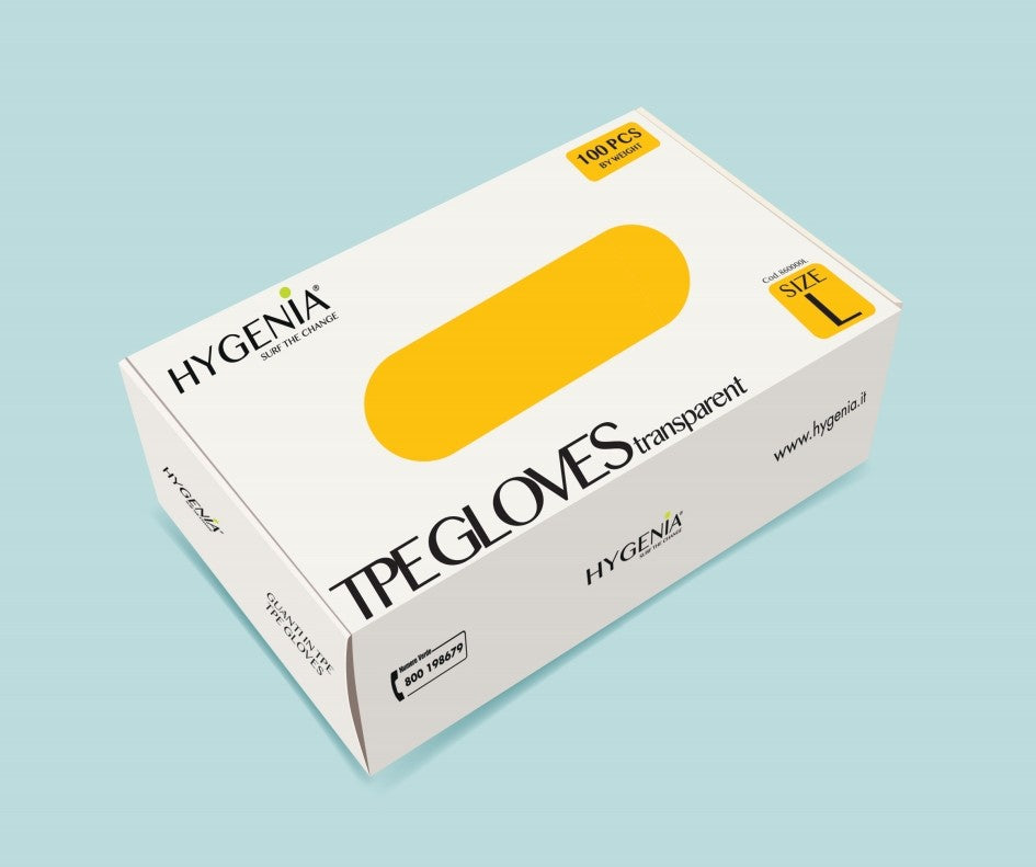Scatola da 100 guanti professionali monouso TPE