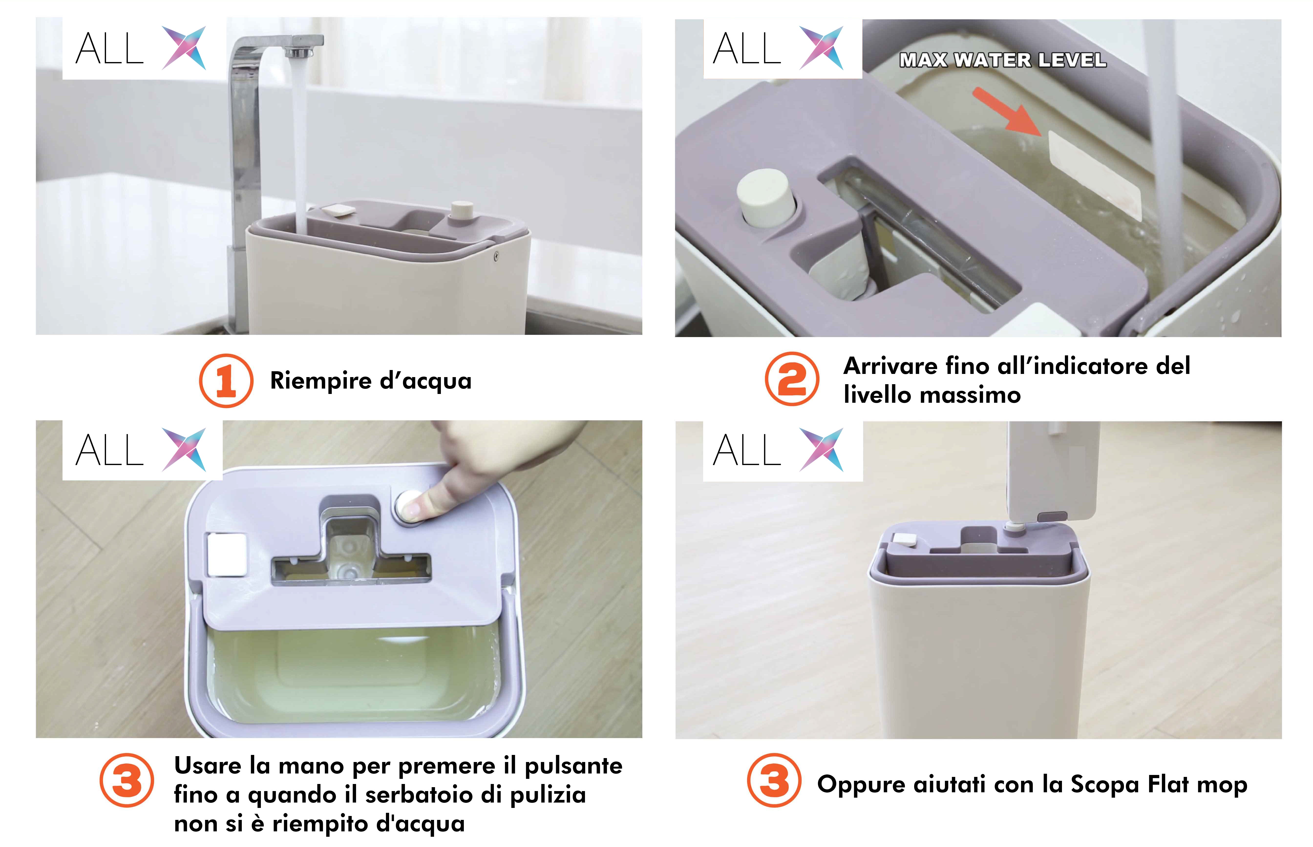 Scopa Flat mop per la pulizia di casa