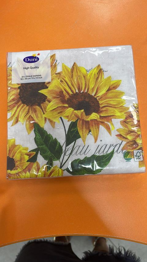 33X33 SUNFLOWER NAPKINS