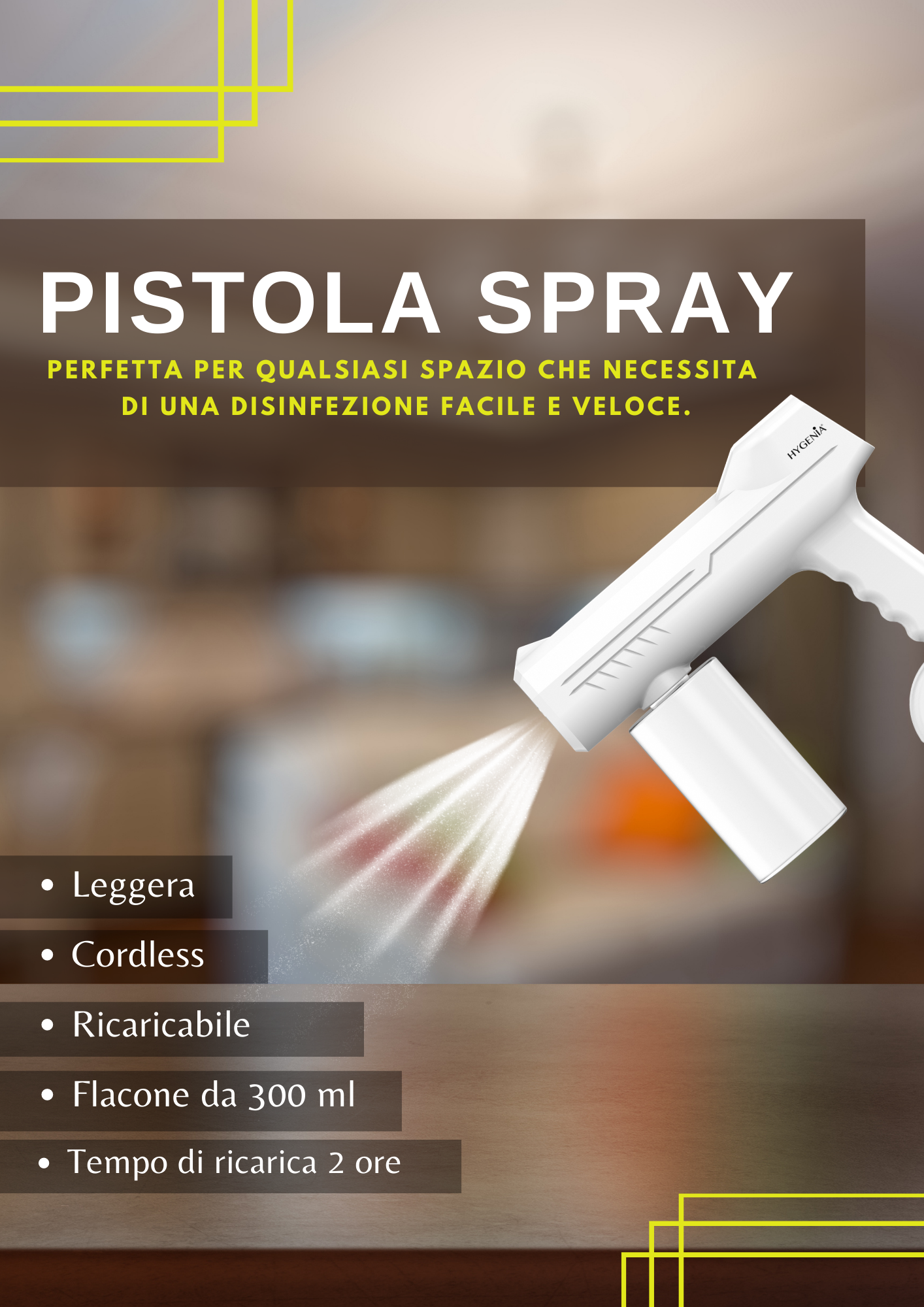 ​Pistola spray per sanificare gli ambienti